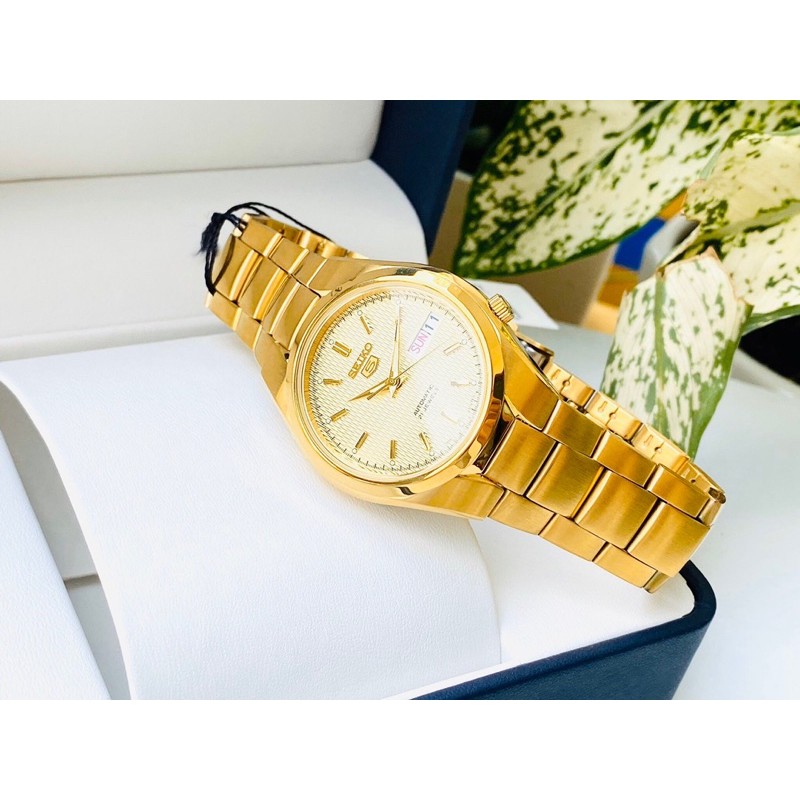 Đồng hồ nam dây thép Seiko 5 Automatic SNK610K1 Gold