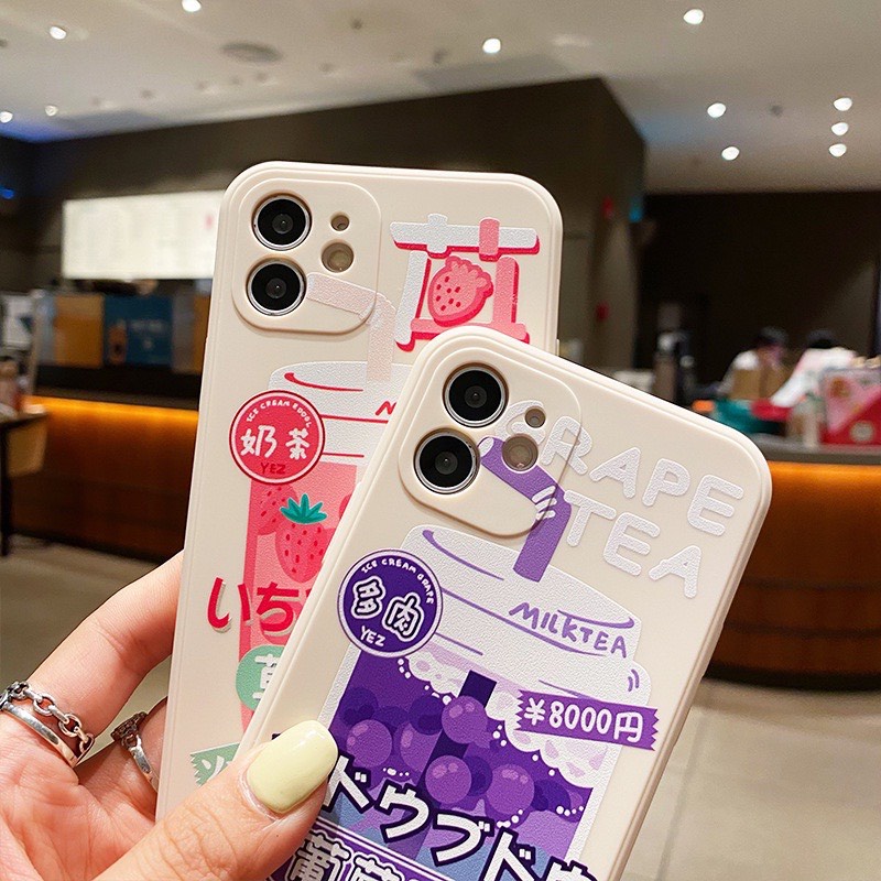 Ốp lưng BVC cạnh vuông giả 14 kem 5 6 5s/6/6plus/6s/6splus/7/7plus/8/8plus/x/xr/xs/11/12/pro/promax/13/14Promax