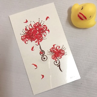 Hình xăm hoa bỉ ngạn hoa nốt nhạc BM-16 10x6cm_ mua 5 tặng 1 mini tattoo