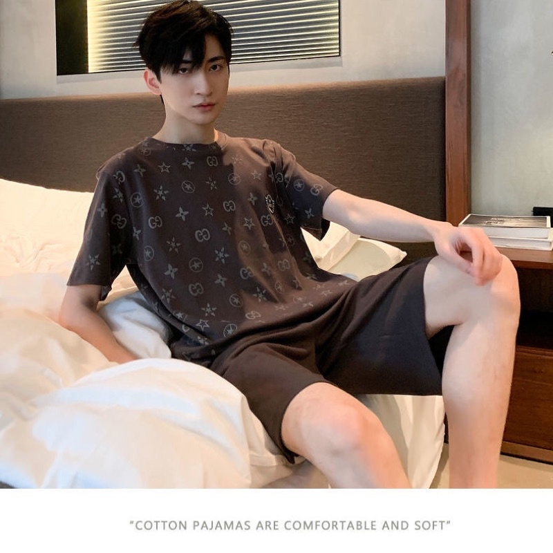 _Bộ mặc nhà nam nữ hoạ tiết tối màu