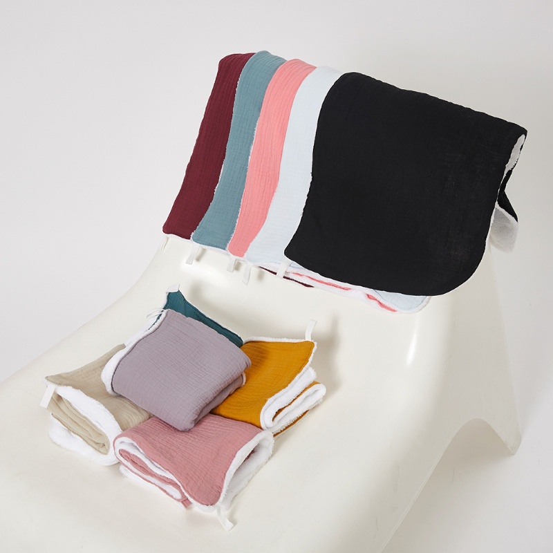 Set 3 Khăn Lau Nước Bọt Có Thể Giặt Sạch Cho Bé Sơ Sinh