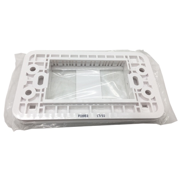 Mặt cho 2 thiết bị Schneider FG1052_WE - size S - dòng S-flexi - Trắng - 2 gang