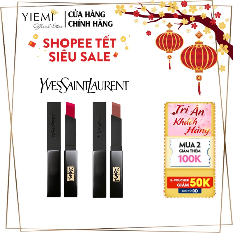 Son thỏi YSL The Slim Velvet Radical Lipstick Chính Hãng full box - dòng son mịn lì thời thượng