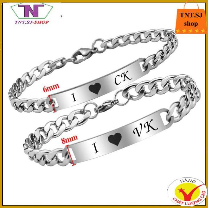 ( HÀNG ĐẸP) LẮC VÒNG TAY CẶP ĐÔI INOX CK VK ĐẸP Ý NGHĨA CP013