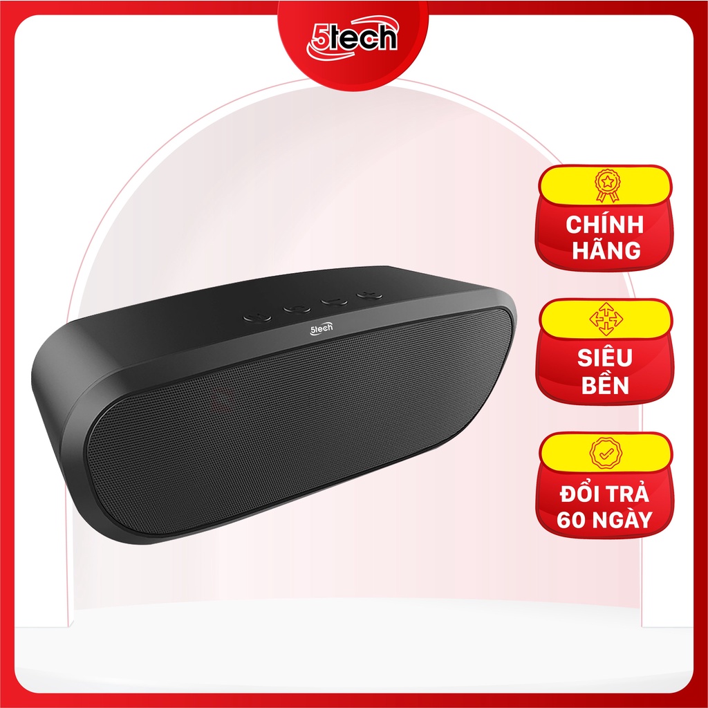 Loa bluetooth 5TECH BS1 chính hãng, loa mini cầm tay di động âm thanh sống động, âm bass siêu trầm nghe nhạc cực đỉnh
