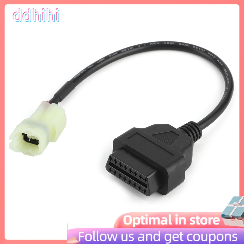 Cáp chuyển đổi Ddhihi OBD2 sang 4Pin dành cho xe moto Honda