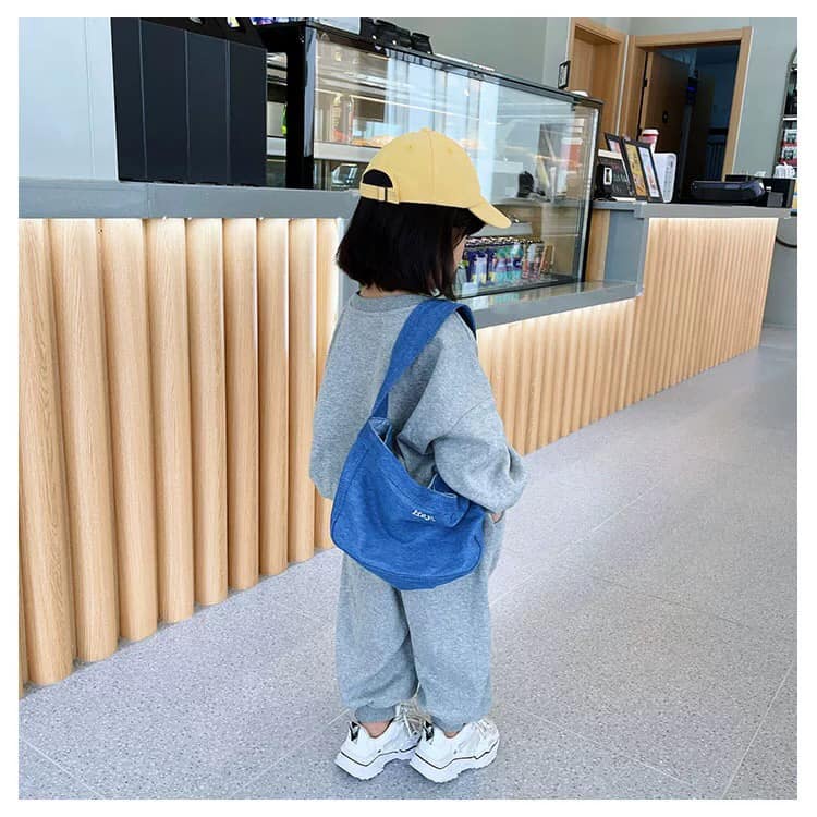 Túi vải Hàn Quốc chữ HEY siêu cute dành cho bé gái bé trai