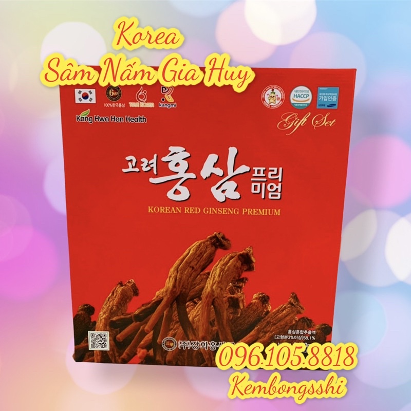 [HÀNG MỚI VỀ] Nước Hồng Sâm 6 năm tuổi Kanghwa Hàn Quốc, hộp 30gói