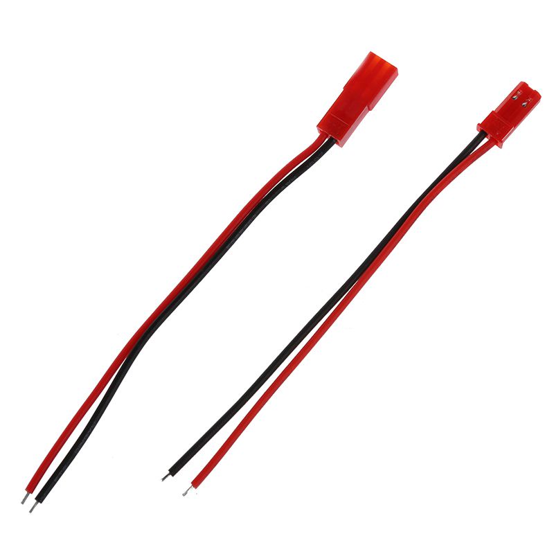 5 Cặp Cáp Nối 22AWG 100mm Kèm 2 Pin JST M F Cho Động Cơ Pin RC