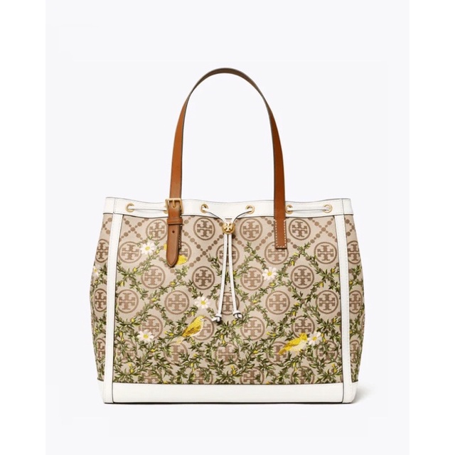 Túi Burch Monogram Jacquard Tote 40 dư xịn