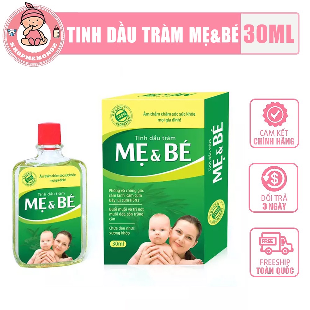 Tinh dầu tràm mẹ và bé 30ml thành phần tự nhiên an toàn sử dụng