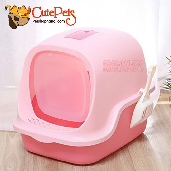 Nhà vệ sinh mèo nắp vỏ sò - CutePets