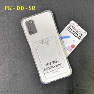 Ốp lưng samsung a02s - a03s - m02s dẻo trong chống sốc đựng card