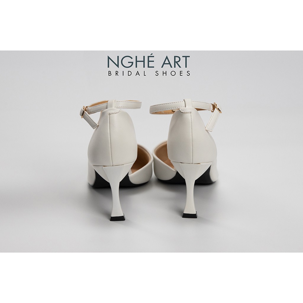 Giày cưới Nghé Art basic bít mũi khoét eo 276