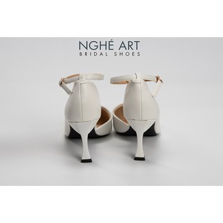 Giày cưới Nghé Art basic bít mũi khoét eo 276