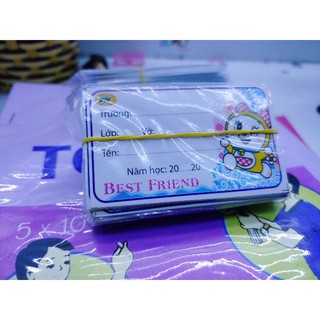 nhãn vở decan tự dính 10 cái