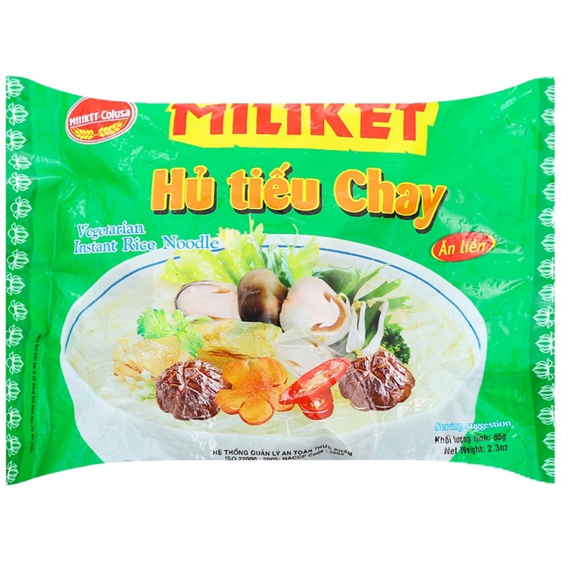 Hủ tiếu Miliket Chay gói 65g