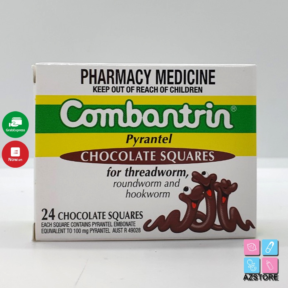 Kẹo giun Socola Úc Combartrin