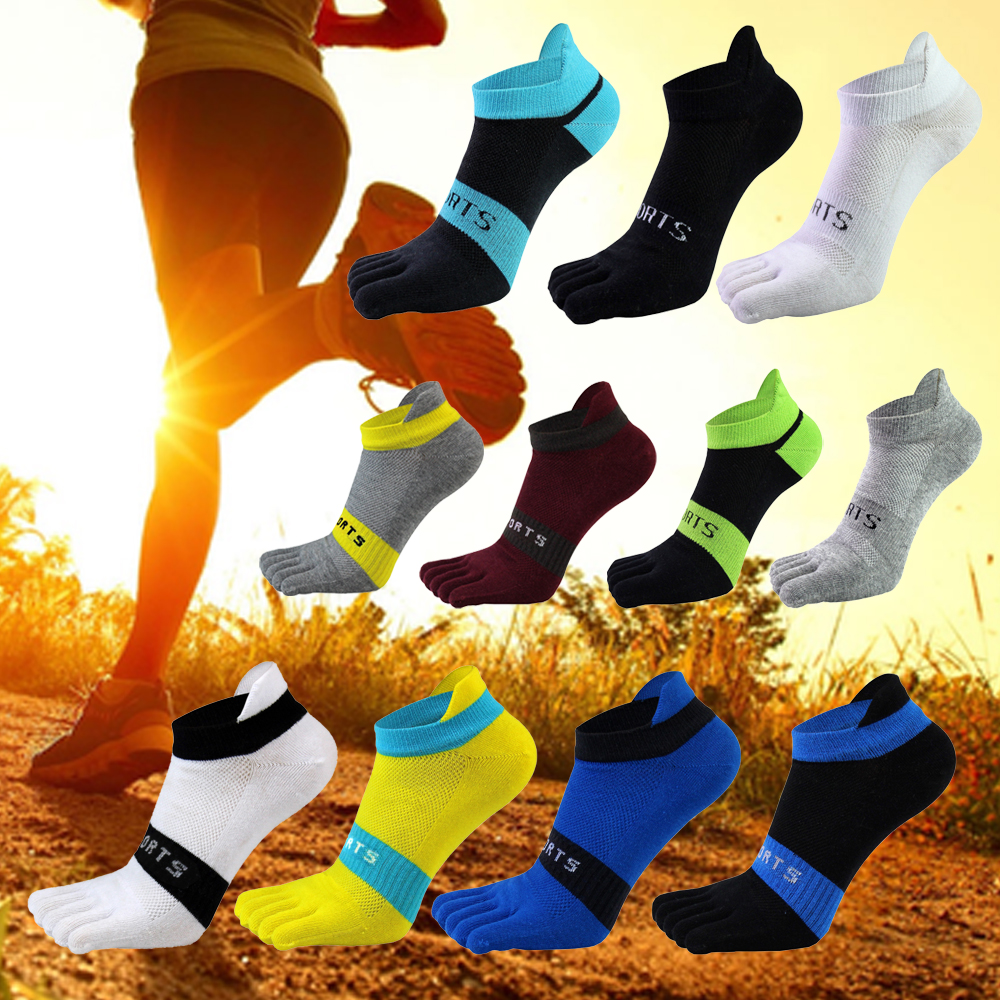 Tất cotton xỏ ngón thoáng khí chống trượt thời trang cho nam
