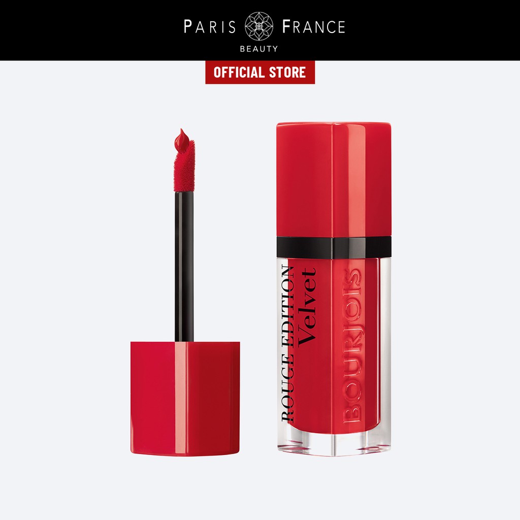 [Mã FMCGM50 - 8% đơn 250K] Paris France Beauty - Son Kem Lì Mịn Môi Bourjois Rouge Edition Velvet 7.7ml