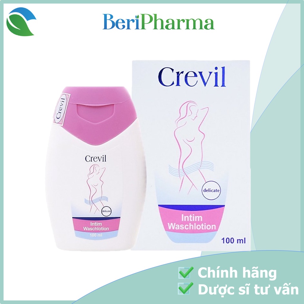 ✅[CHÍNH HÃNG] Crevil Dung Dịch Vệ Sinh Phụ Nữ Hỗ Trợ Cân Bằng Độ pH Intim Waschlotion 100ml