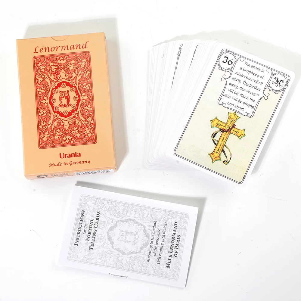 Thẻ Trò Chơi Urania Lenormand Oracle Chất Lượng Cao