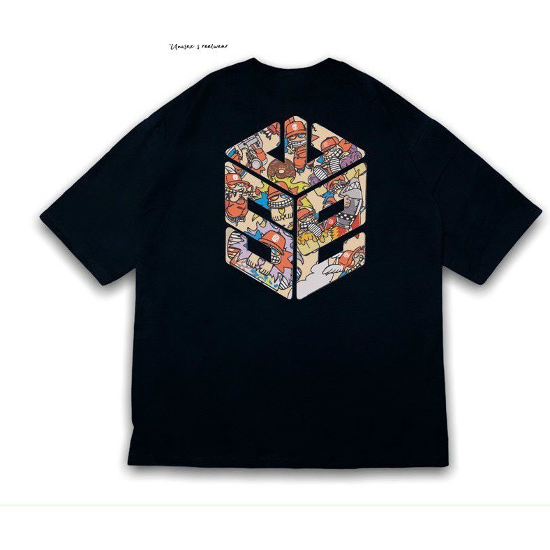 áo thun tay lỡ in nổi SE 2 mặt ,from rộng ,phông nam nữ unisex , chất cotton mềm mại co giãn