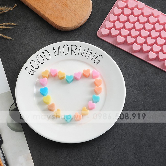 Khuôn silicone 55 Tim nhỏ