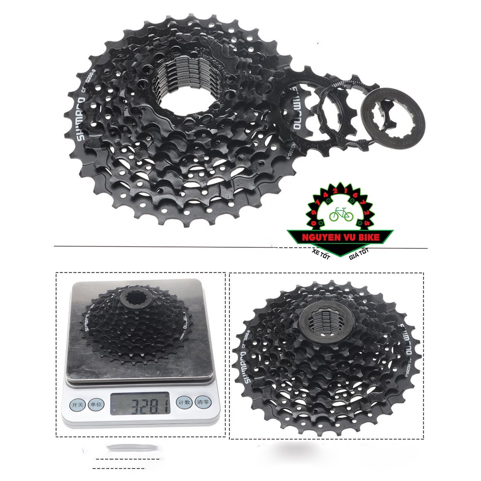 Líp thả 9 tầng Shimano HG200-9 11-32T Chính hãng