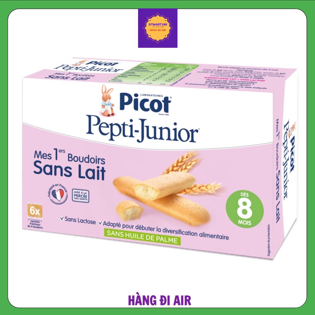 Bánh Quy Picot Cho Trẻ Dị Ứng Đạm Sữa Bò Từ 8 Tháng (Hộp 6 gói)
