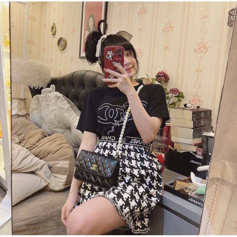 Túi Katun Quai Ngọc 19cm