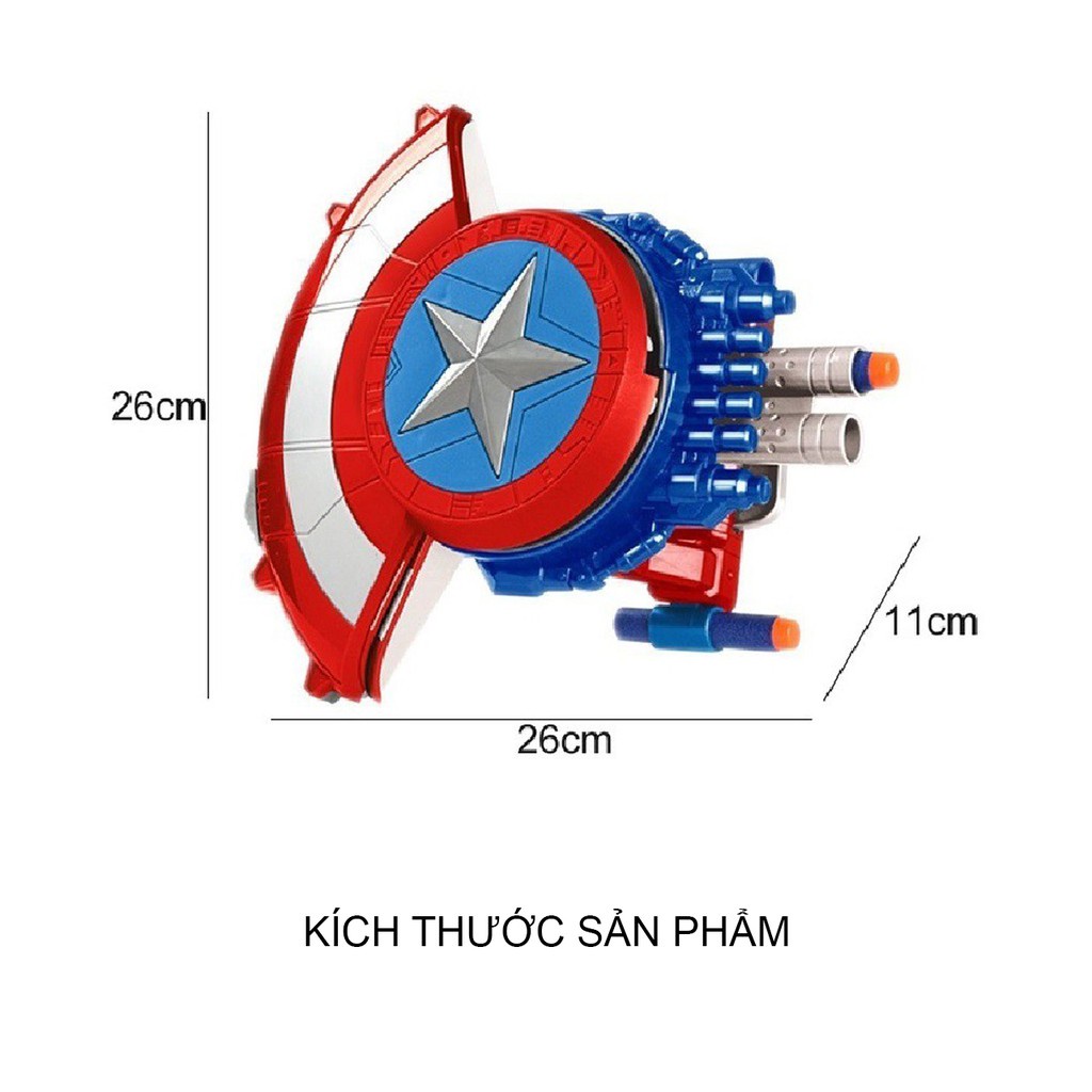 Khiên Captain America cho bé đóng vai đội trưởng Mỹ, đồ chơi siêu nhân, quà tặng sinh nhật cho bé