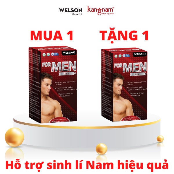 Viên uống tăng cường sinh lý nam Welson For Men 60 viên