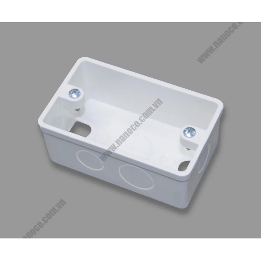 Hộp Đế Âm đơn NA101, đế âm đôi NA102, đế âm dùng cho CP tép  Nanoco