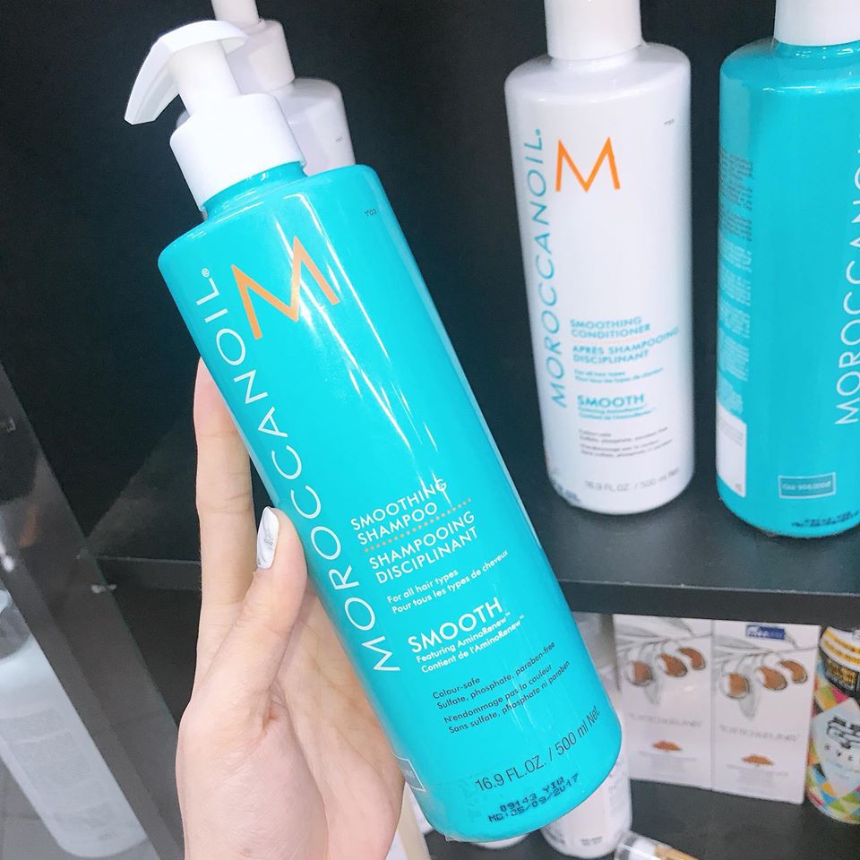 [ Chính Hãng ] Dầu Gội Và Dầu Xả Suôn Mượt Moroccanoil Smooth 500ml X 2 - Tặng Tinh Dầu