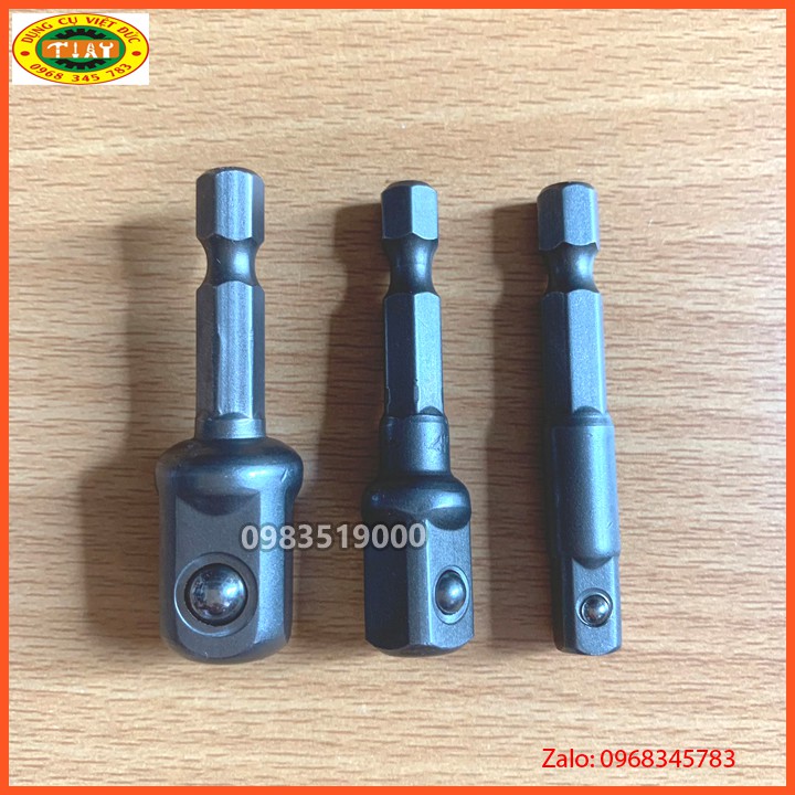 Đầu chuyển sang khẩu Bulong 1/2", 1/4", 3/8" cho máy bắn vít, máy khoan pin