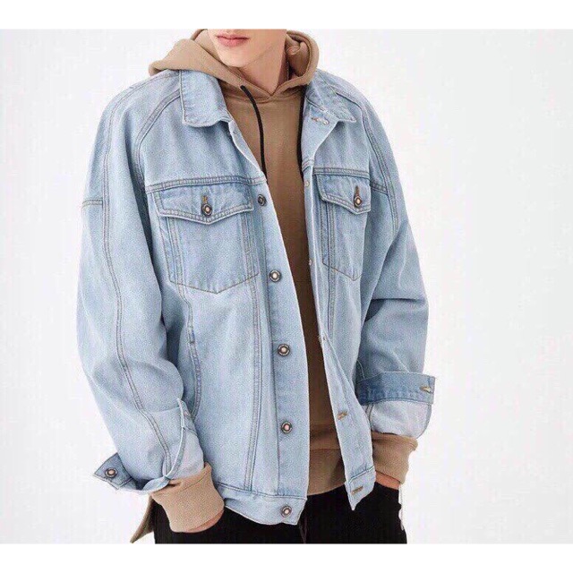 Áo khoác jean nam siêu đẹp. Chất jean dày dặn mặc cực kì thik lun. Hàng chất lượng 100% như hình👍👍👍