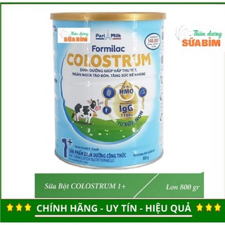 (KÈM QUÀ) Sữa non Formilac Colostrum 1+ lon 800g Date mới