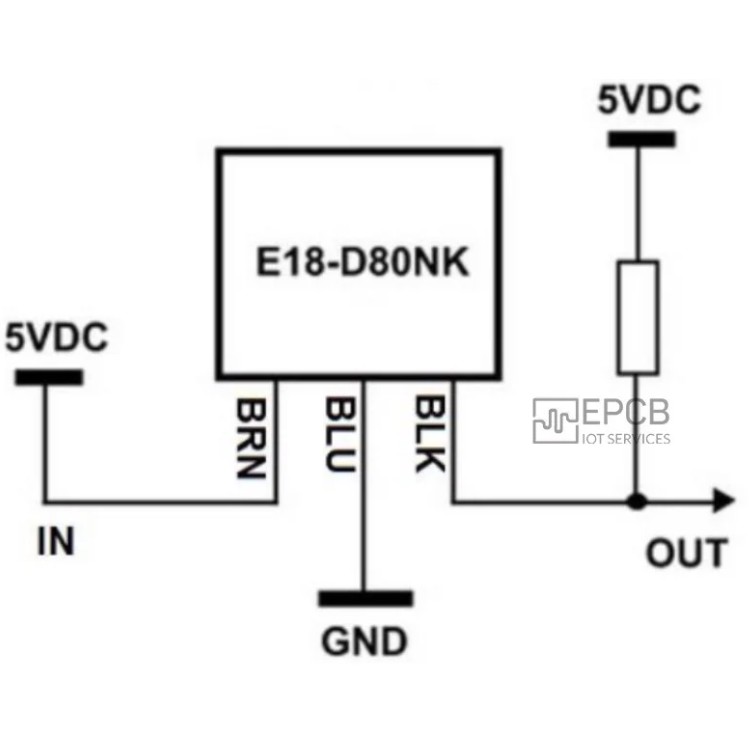 Cảm Biến Vật Cản Hồng Ngoại E18-D80NK NPN
