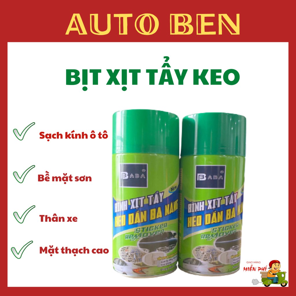 Bình Xịt, Xịt Tẩy Keo Đa Năng Đánh Bay Vết Bẩn - AUTO BEN