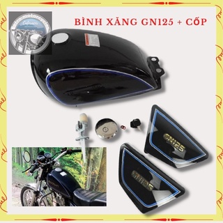 Combo Bình xăng độ và đôi cốp xe GN125, thùng xăng lớn độ xe CLASSIC, dung tích hơn 6 lít, sơn tĩnh điện sẵn