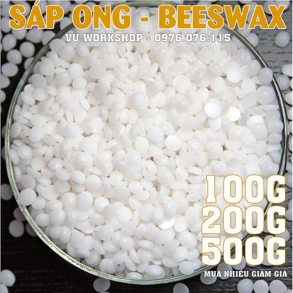 Sáp Ong Tự Nhiên - Nguyên Liệu Làm Nến Thơm, Handmade