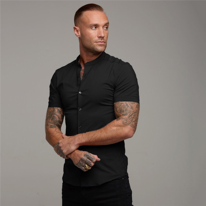 Áo sơ mi ngắn tay thoáng khí phong cách thể thao thời trang cho nam