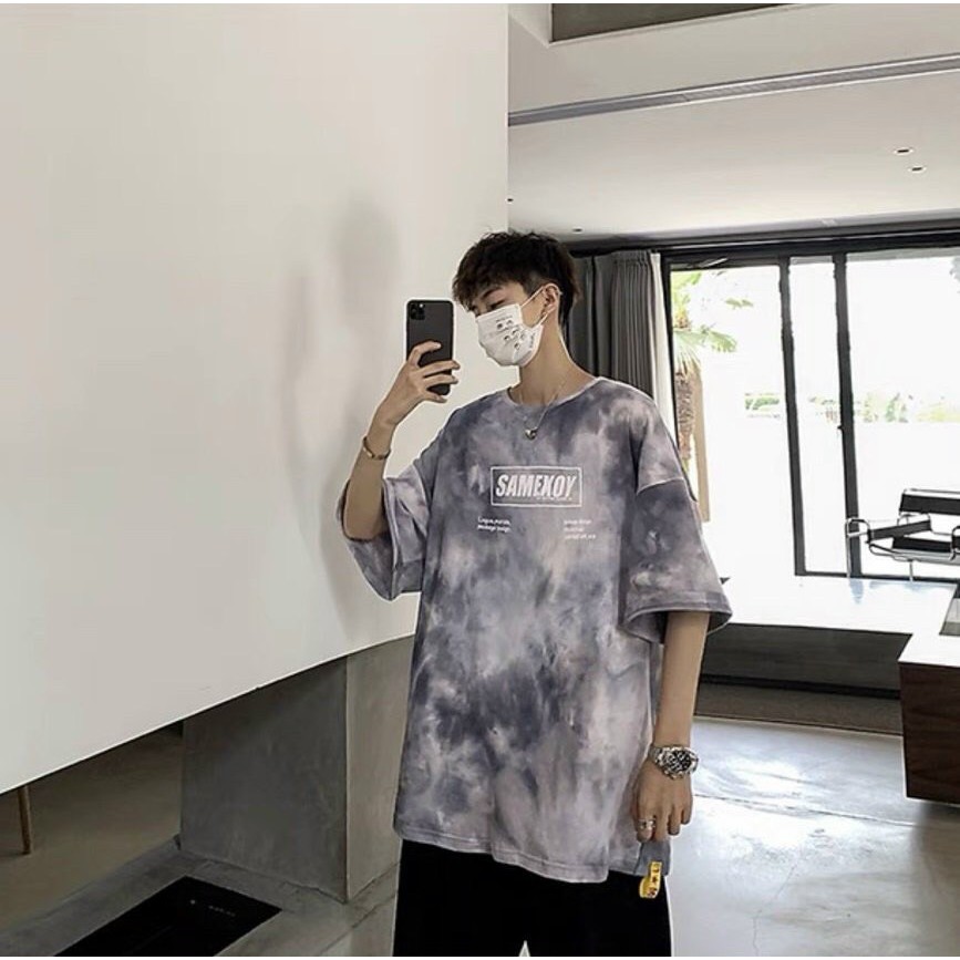 Áo thun Loang SAMEX cực chất unisex from rộng cao cấp bền màu 1Kenz