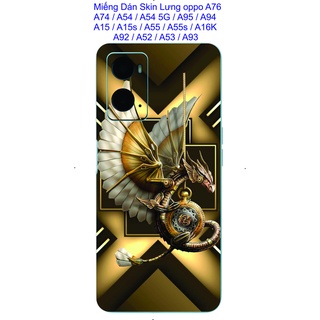 Miếng Dán skin lưng OPPO A76 / A74 / A54 / A54 5G / A95 / A94 / A15 / A15s / A55 / A55  5g / A16K / A92 / A52 / A93 ....