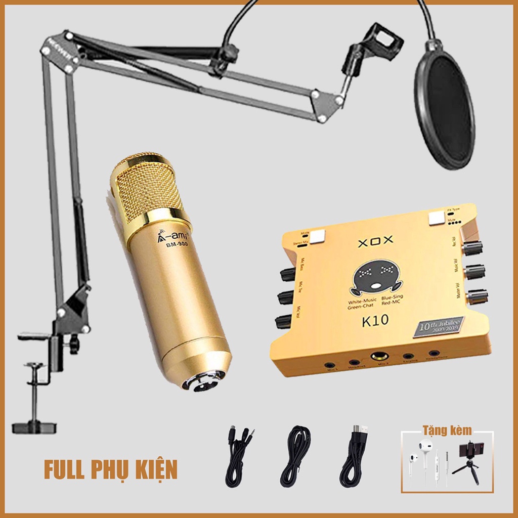 Sound card và COMBO livestream XOX K10 Jubilee -  Phiên bản giới hạn kỷ niệm 10 năm XOX