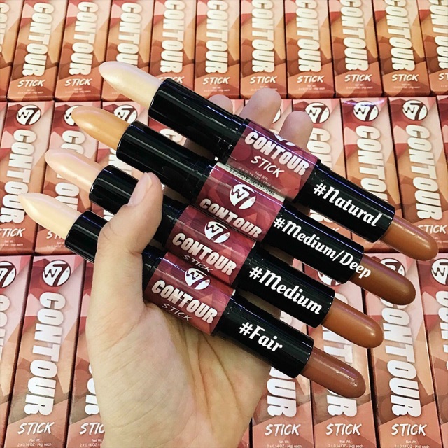 Che Khuyết Điểm – Highlighter – Tạo Khối dạng thỏi W7 Highlight and Contour Stick