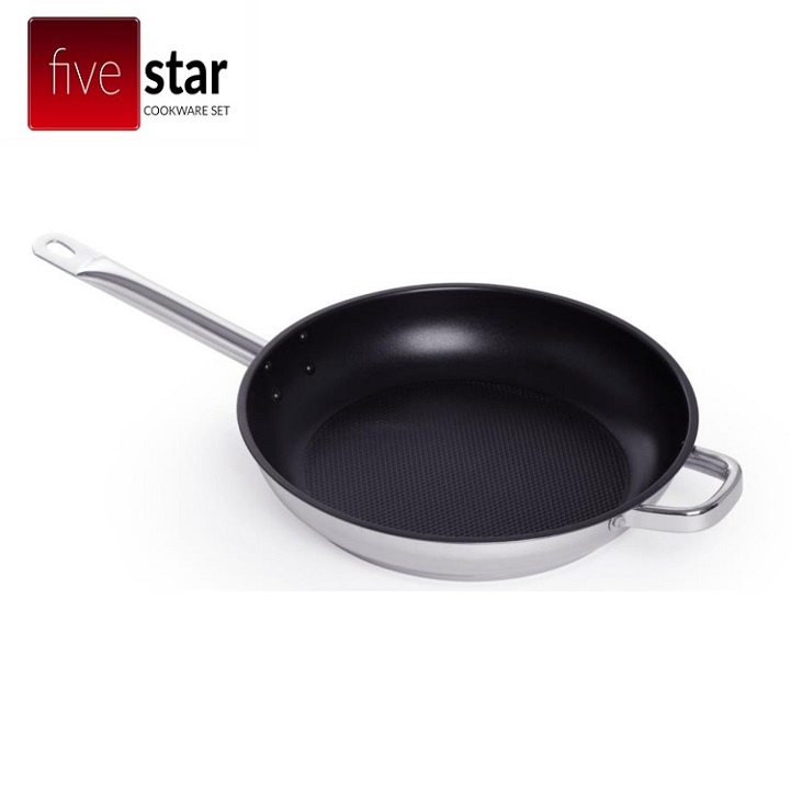 Chảo inox chống dính 3 đáy 32cm Fivestar CKD32-3DI