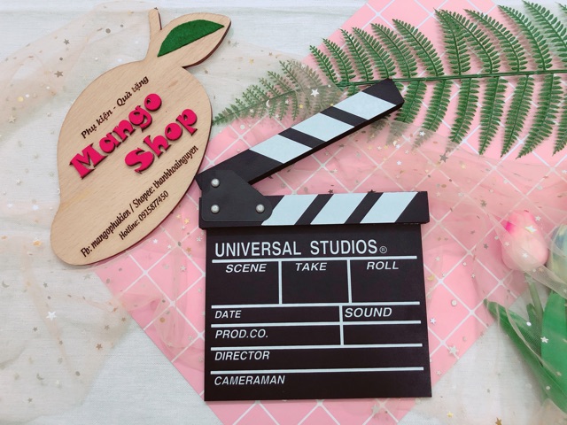 Bảng quay phim clapper board - Bảng đập đạo diễn quay phim Phụ kiện chụp ảnh