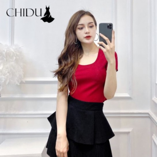 [ Mã WASTAPR giảm 10K đơn 50K] CHIDU Áo thun cổ vuông SP362 | BigBuy360 - bigbuy360.vn